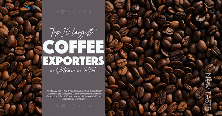 Top 10 largest coffee exporters in Vietnam in 2021
